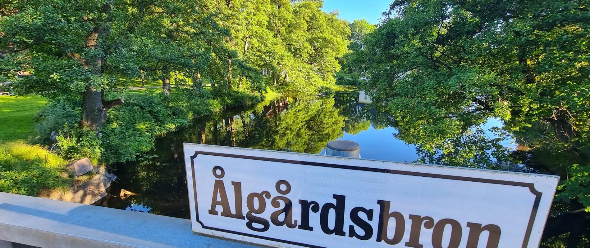 Almenäs in i Viskan förbi Sjöbo