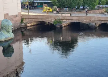 Almenäs in i Viskan förbi Sjöbo