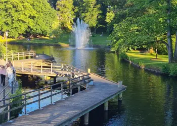 Almenäs in i Viskan förbi Sjöbo